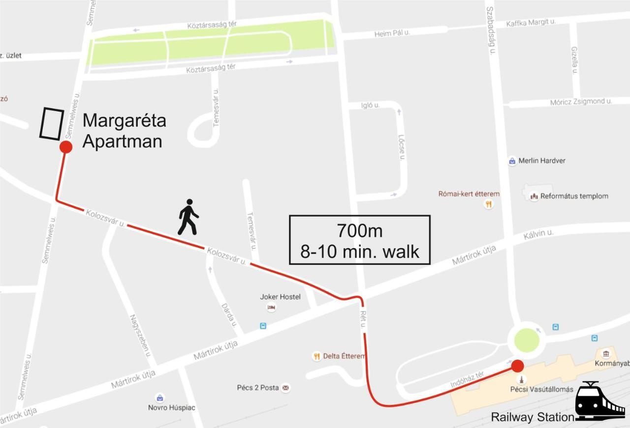 Margareta Apartman Печ Екстериор снимка
